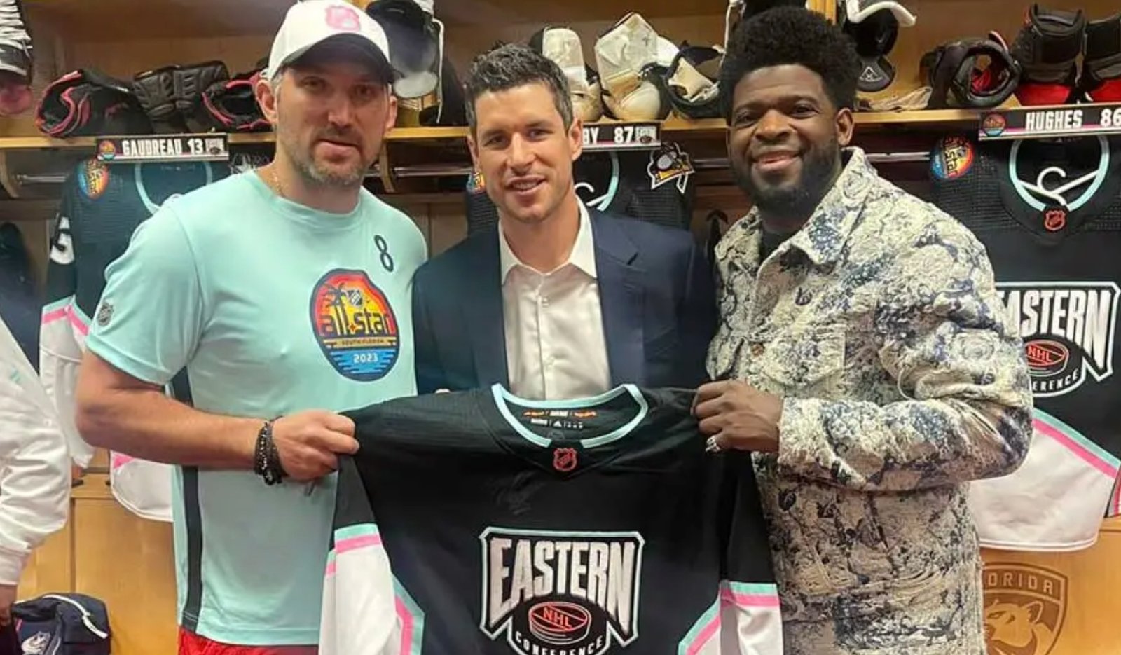 We finally know what happened to the signed Ovechkin/Crosby jersey from All-Star challenge 