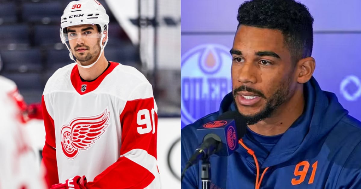 Furious, Evander Kane tears into Joe Veleno on Saturday.