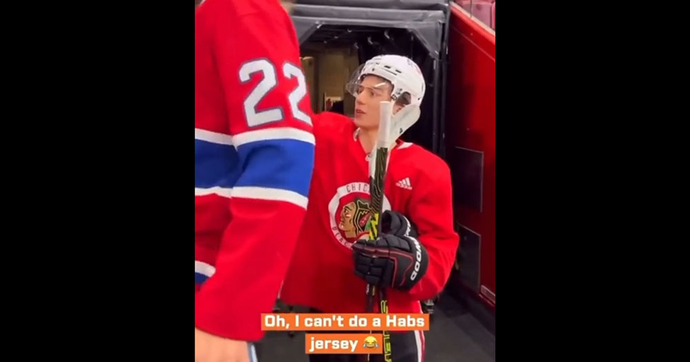 Bedard denies a Canadiens fan of an autograph 