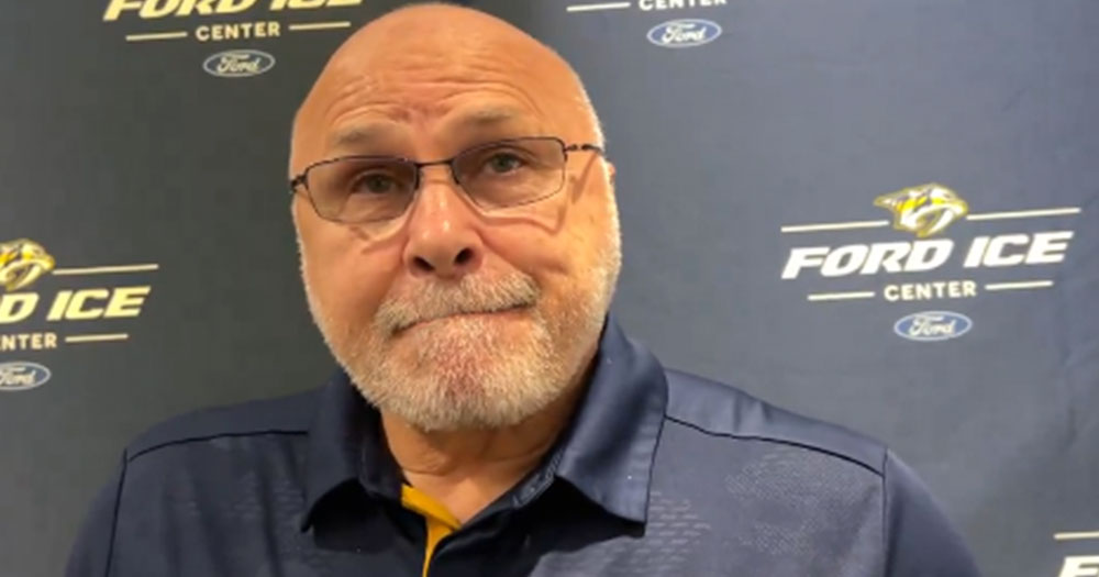 Barry Trotz tips his hand a bit when asked about possible Mitch Marner trade 