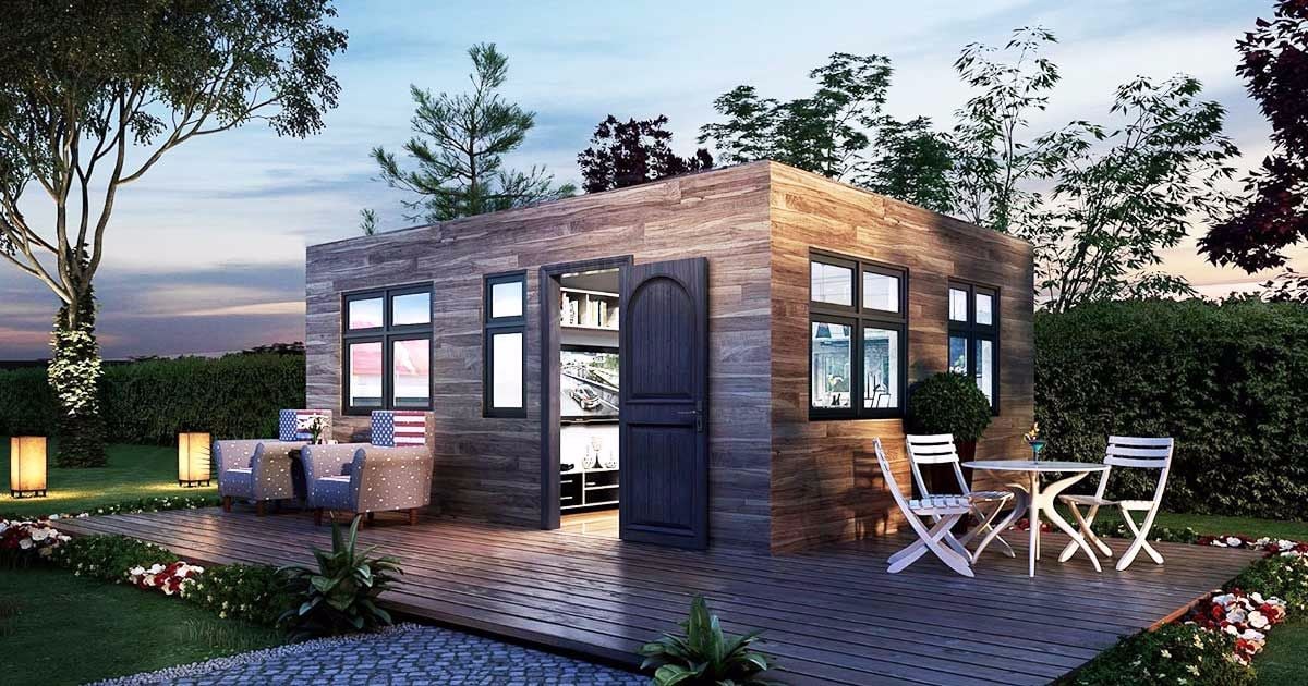 On ose à peine croire que cette charmante petite maison a été construite dans un conteneur