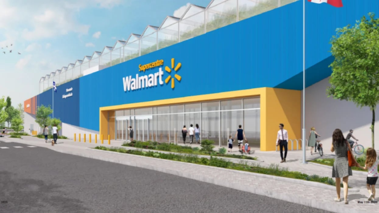 Un nouveau Walmart avec un énorme toit vert verra le jour au Québec