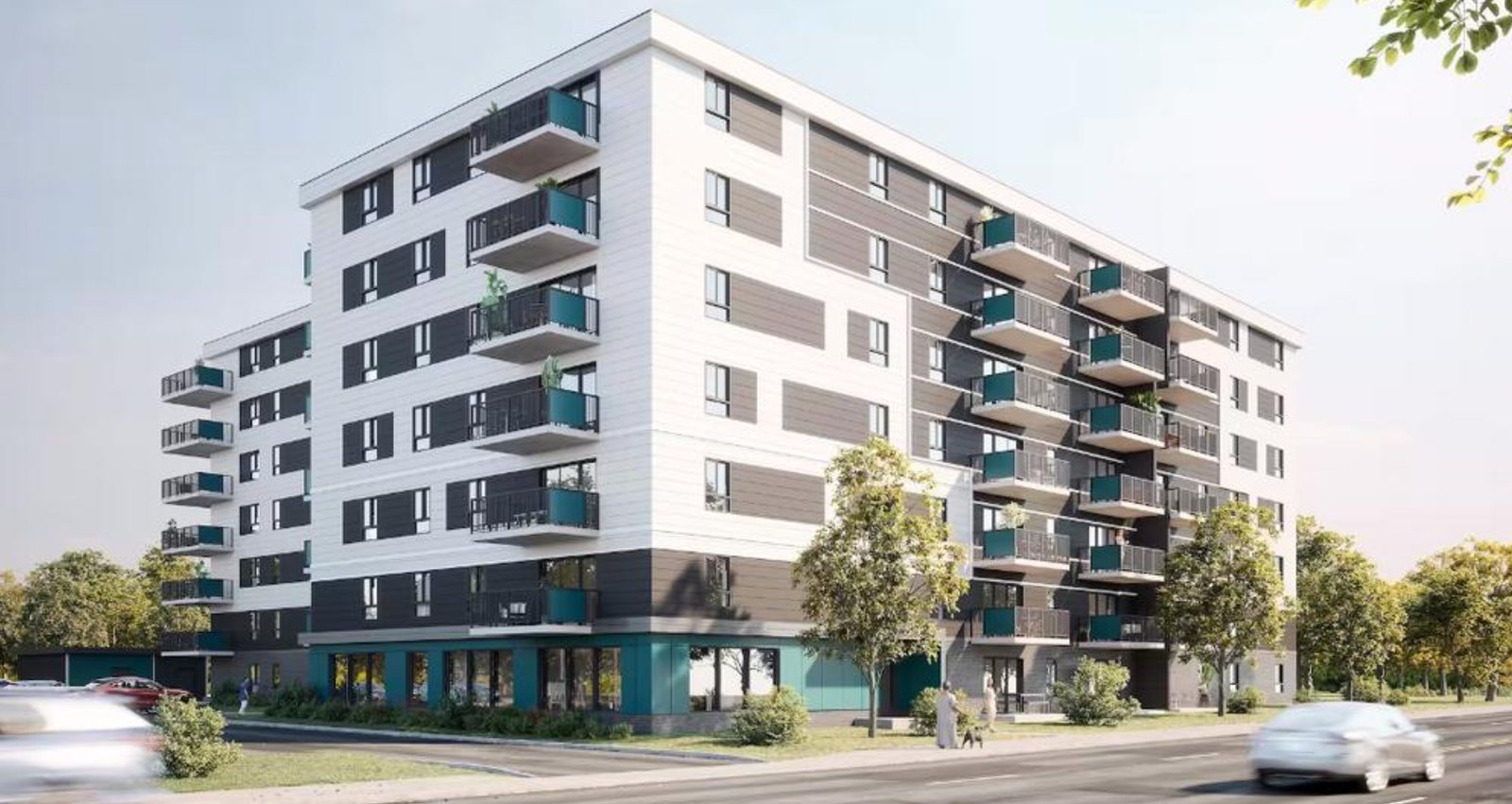 Un immeuble conçu en fonction des gens qui ont un chien en construction à Québec