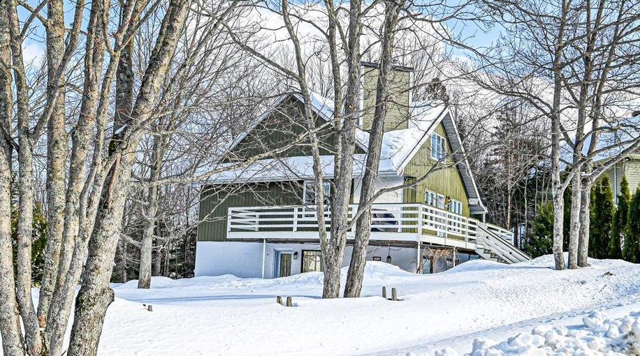 Profitez de la quiétude des Laurentides tout en étant à courte distance des services dans cette maison au milieu des arbres