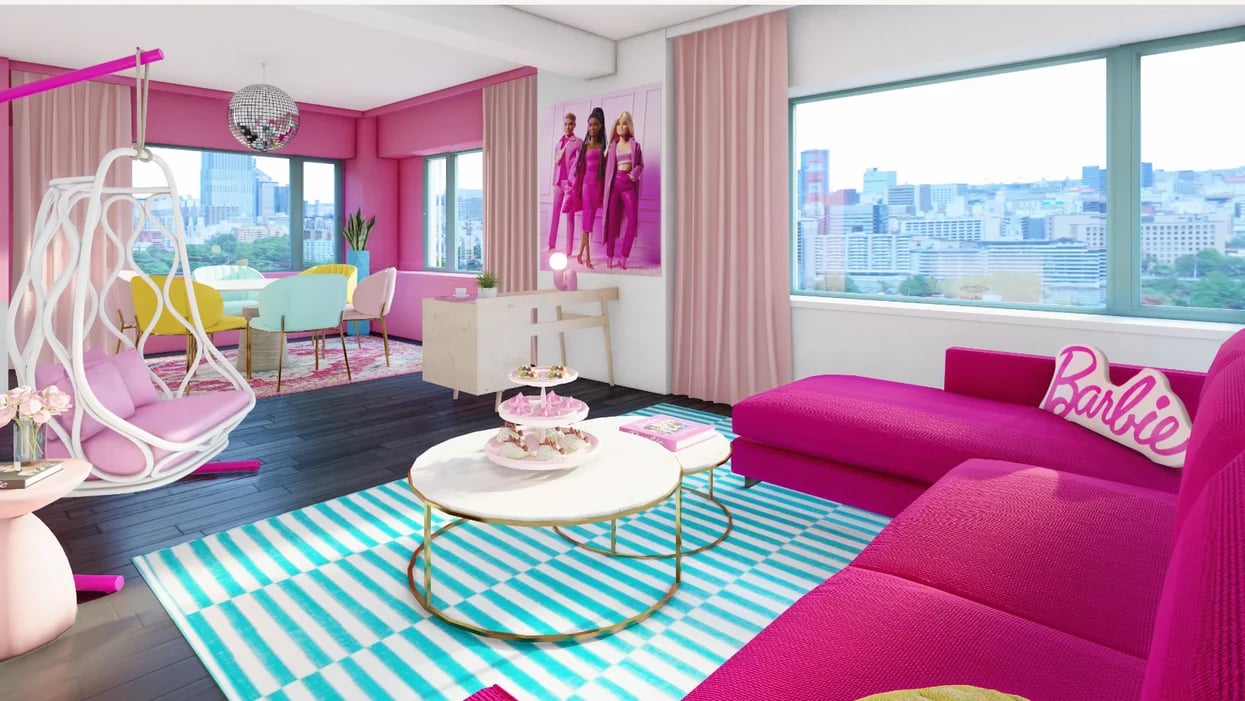 Cette suite à l'effigie de Barbie est à louer dans un hôtel de Montréal