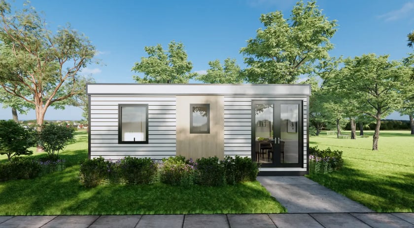 Cette minimaison préfabriquée est pliable dans un design unique