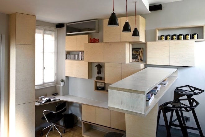 Ce tout petit appartement de 130 pi² surprend par son aménagement ingénieux 