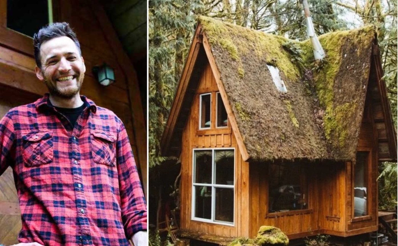 L'extérieur rustique de cette minimaison laisse place ensuite à un charmant petit cocon douillet de 270 pieds carrés