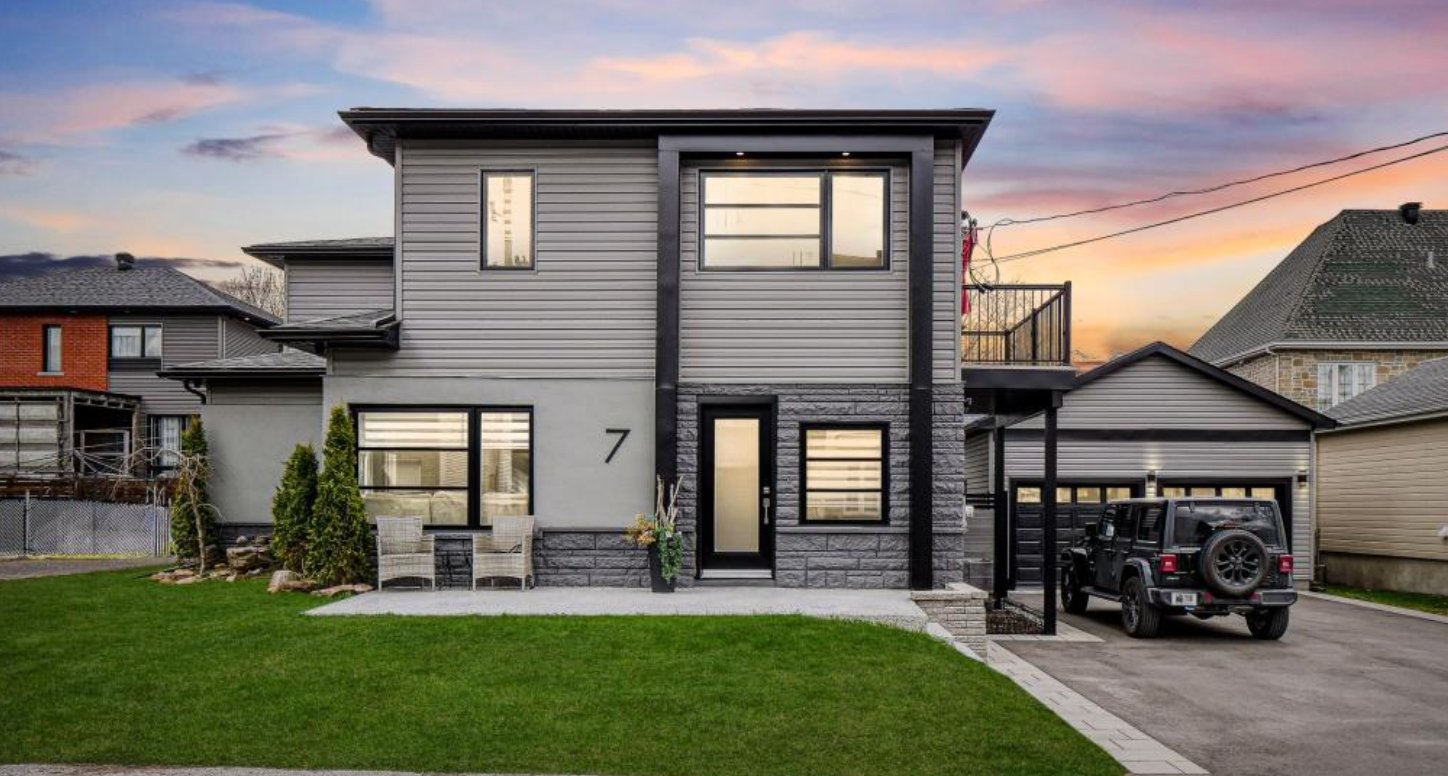 Magnifique propriété contemporaine avec accès au fleuve Saint-Laurent