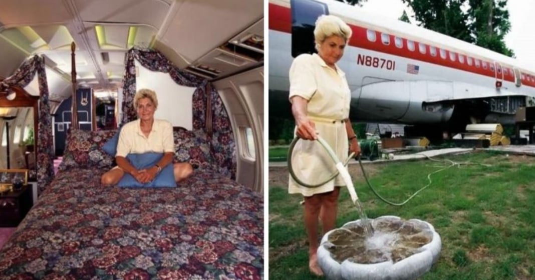 Elle transforme un vieil avion en magnifique maison