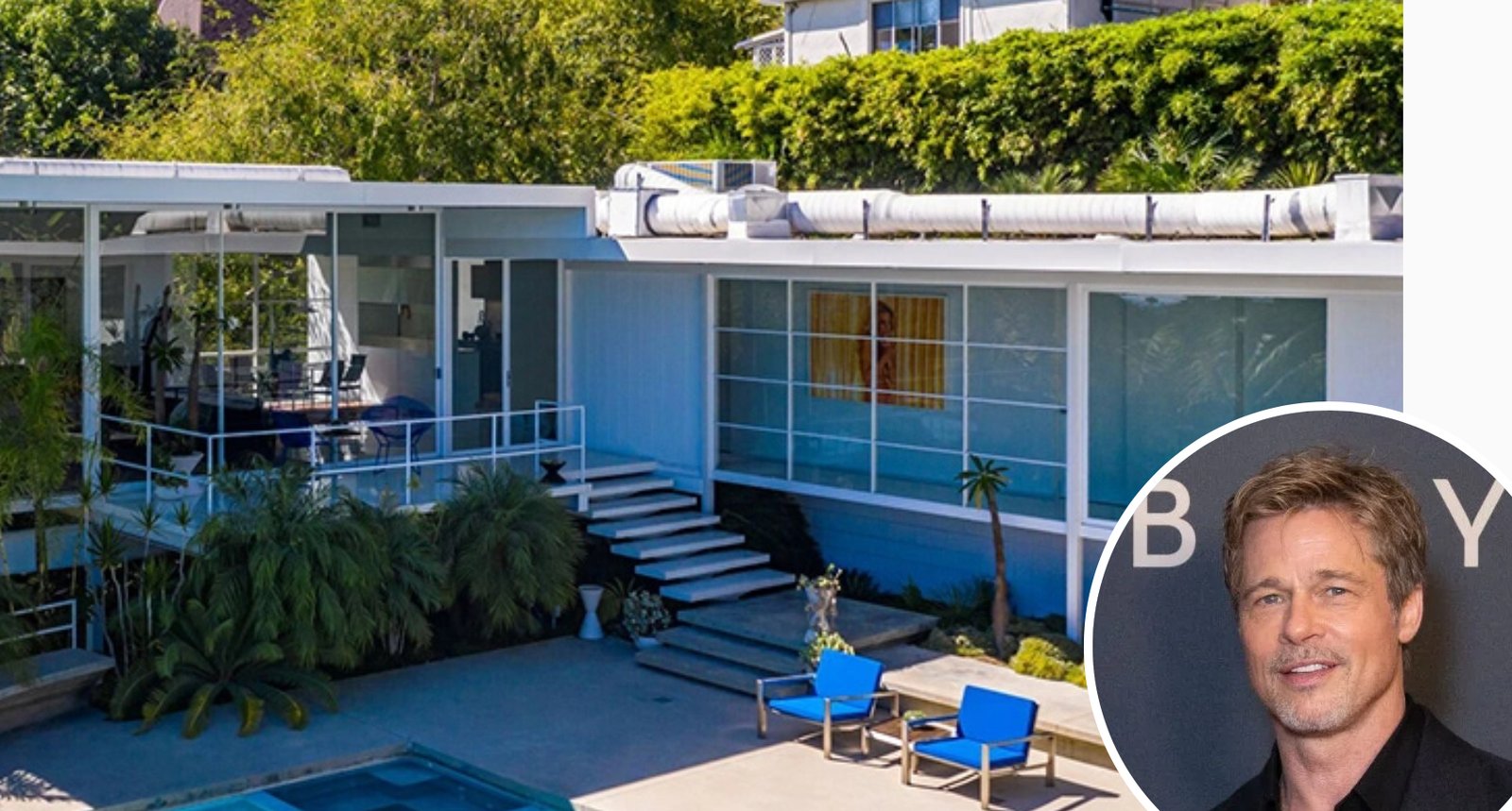 Découvrez la toute nouvelle propriété mid-century de Brad Pitt