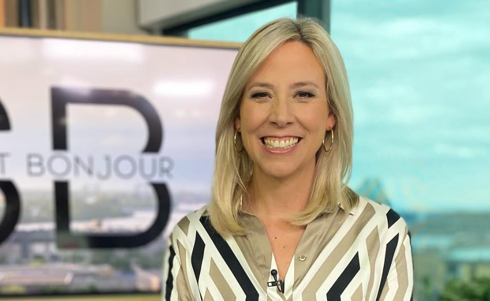Ève-Marie Lortie donne une première entrevue sur son nouveau poste à Salut Bonjour 