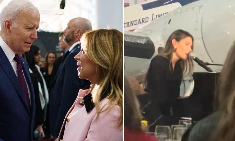 Le président Joe Biden a posé un geste spécial envers Charlotte Cardin et Julie Snyder commente