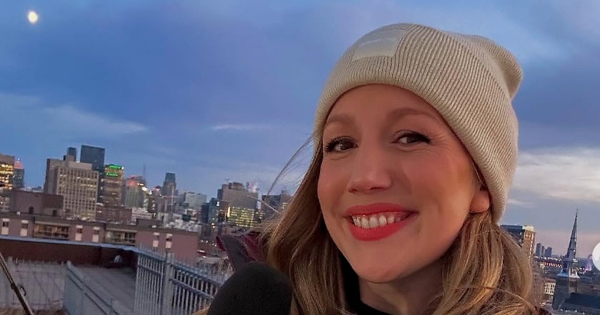 Une apparition rare et élégante pour Marie-Andrée Leblond de Salut Bonjour et son chum connu