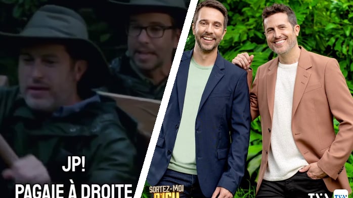 Jean-Philippe Dion et Alexandre Barrette ont vécu un moment de frayeur à Sortez-moi d'ici !