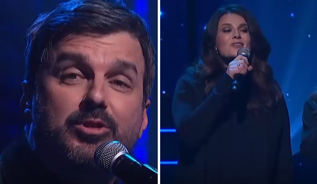 Cette performance de Damien Robitaille avec Marie-Ève Janvier et Émilie Janvier provoque une tonne de réactions
