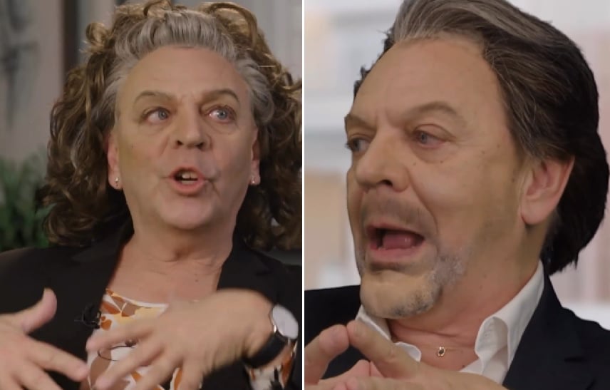 Marc Labrèche imite Guy A. Lepage et Louise Sigouin dans un sketch hilarant de Si on s'aimait encore