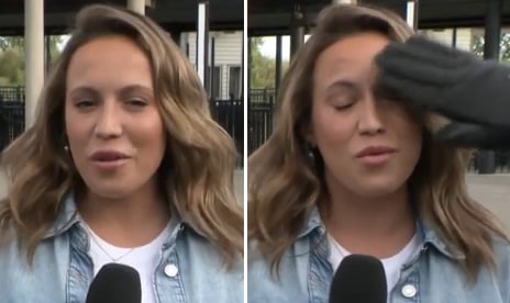 Géraldine Lamarche de Salut Bonjour reçoit une tape en plein visage en direct à la télévision