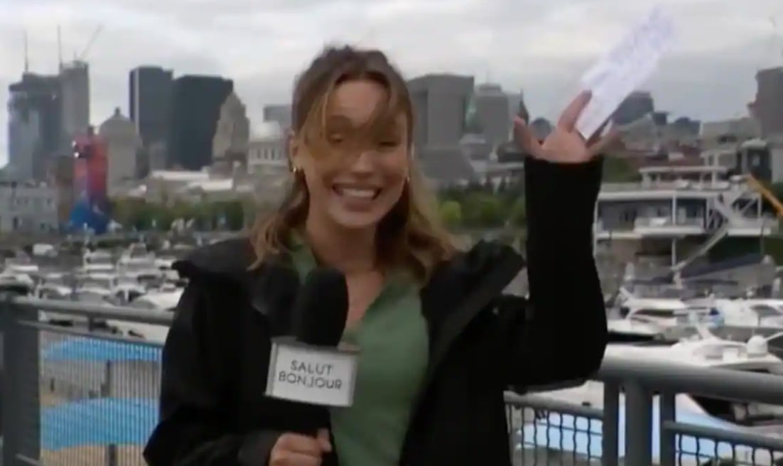 Géraldine Lamarche de Salut Bonjour se fait attaquer en direct par des guêpes
