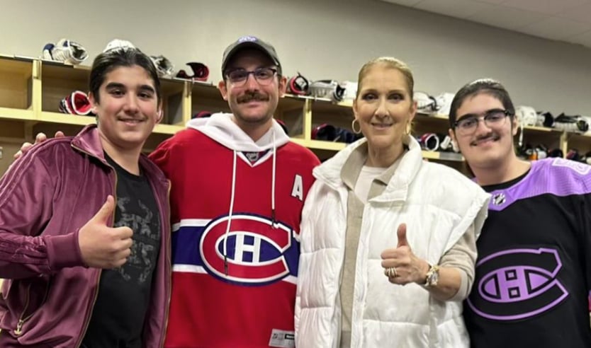 Céline Dion brise le silence suite à sa visite surprise dans le vestiaire du Canadien