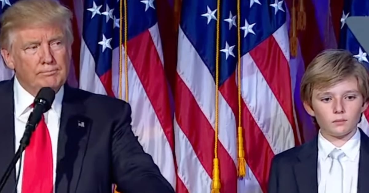 Le fils de Donald Trump a tellement grandi que les gens n'en reviennent pas