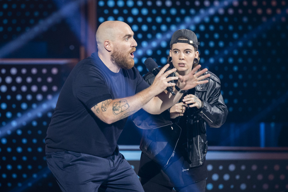 Phil Roy fier de Roxane Bruneau au gala Juste pour rire