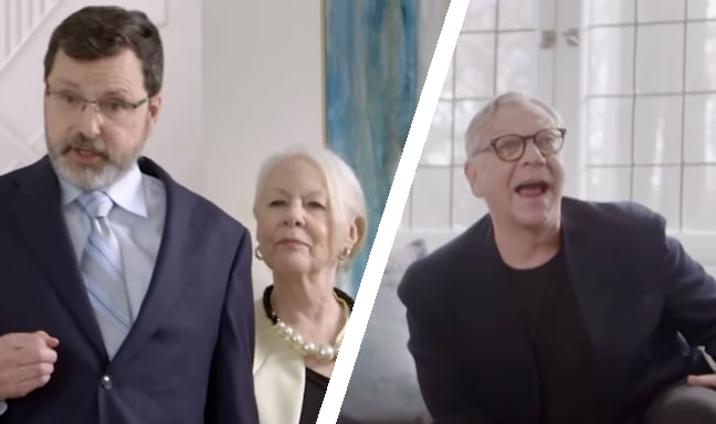 Denis Lévesque s'amène dans un sketch hilarant avec Marc Labrèche à Je viens vers toi
