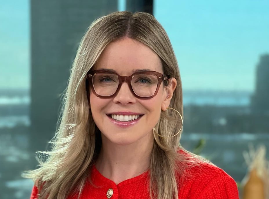 Sabrina Cournoyer de Salut Bonjour partage une adorable photo avec une invitée spéciale sur le plateau