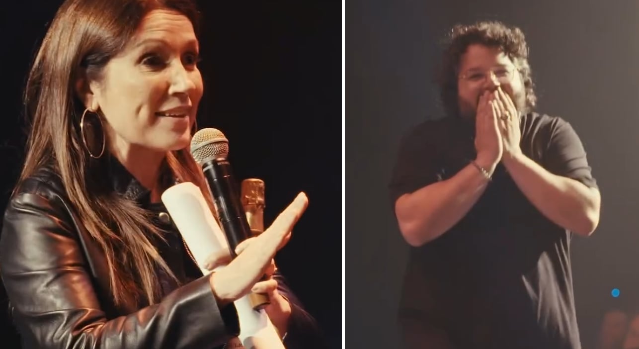 France Beaudoin s'amène sur scène et fait toute une surprise à Matthieu Pepper 