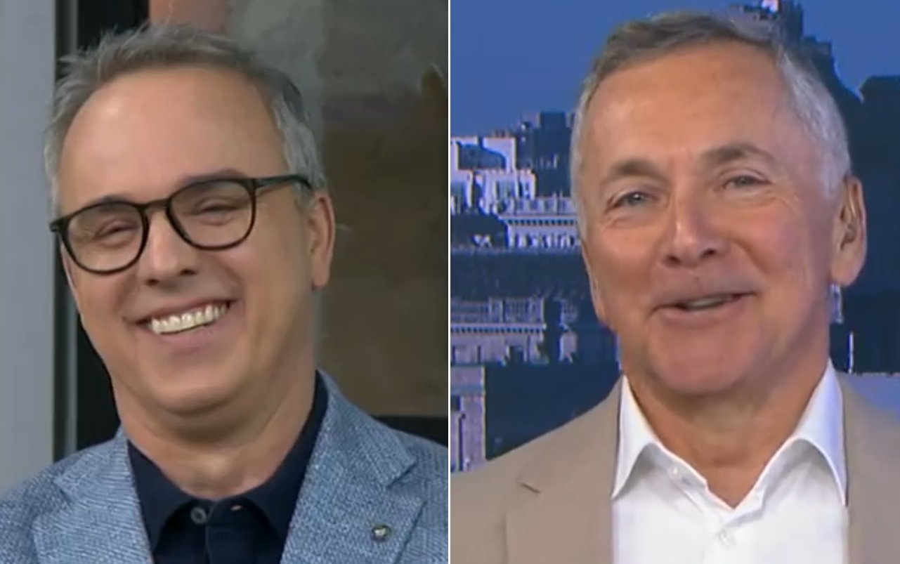 Georges Pothier fait toute une surprise à Gino Chouinard à Salut Bonjour