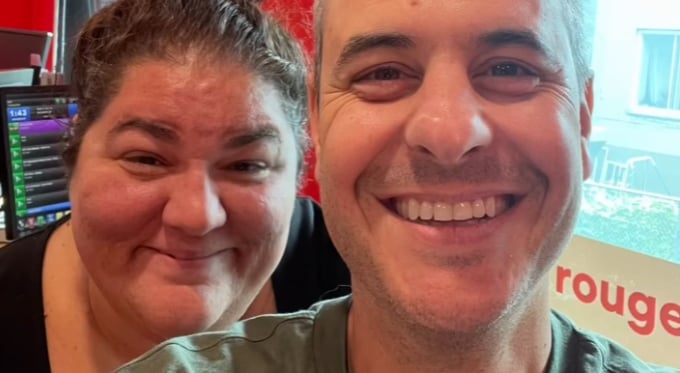 Christine Morency a enfin pu revoir son ami Pierre Hébert et elle avait une activité à faire avec lui