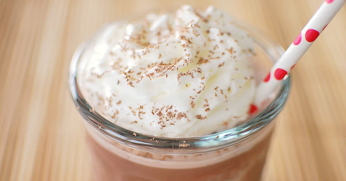 Savoureux chocolat chaud glacé
