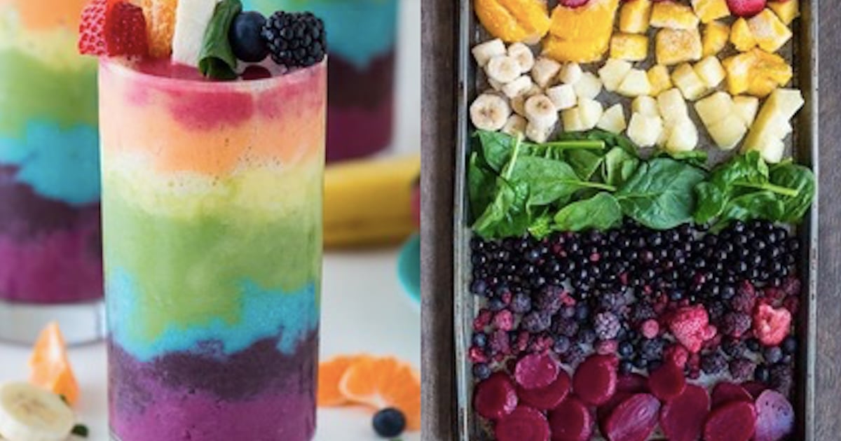 Le smoothie arc-en-ciel: pour les occasions spéciales!