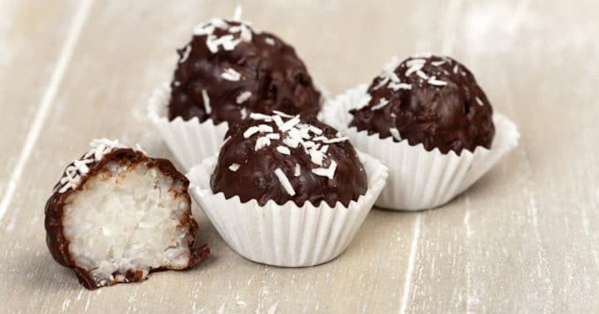 Boules chocolatées au coconut sans cuisson
