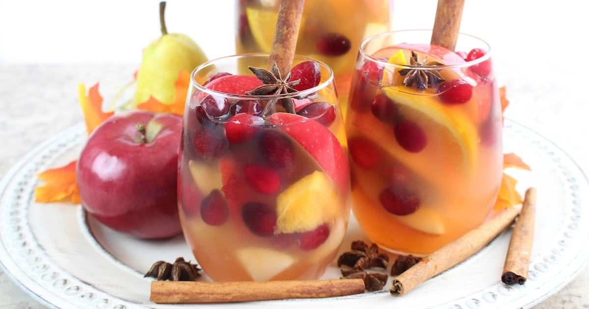 Une sangria au cidre de pomme pour célébrer l'arrivée de l'automne