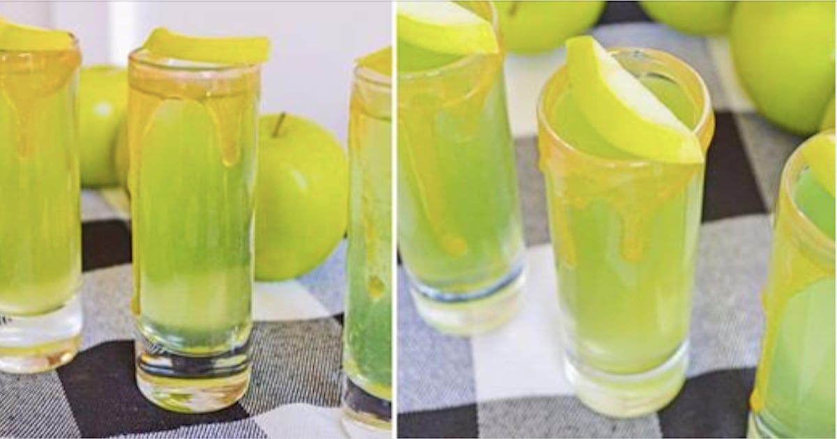 On célèbre l’arrivée de l’automne avec des shots pomme-caramel!