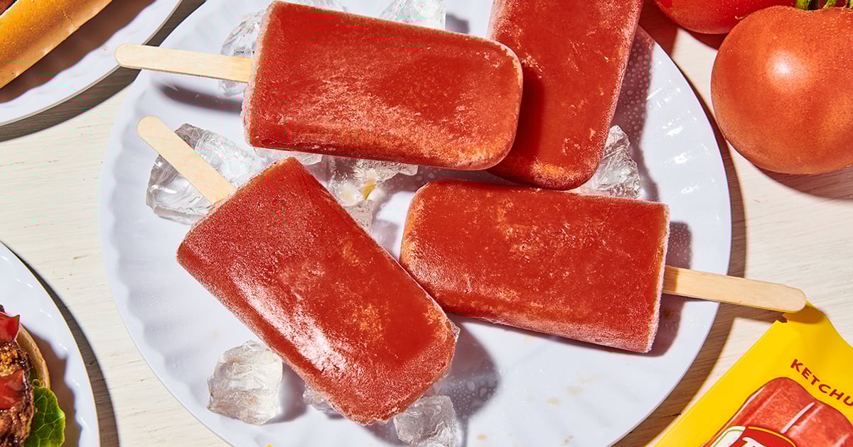 Des popsicles à saveur de ketchup