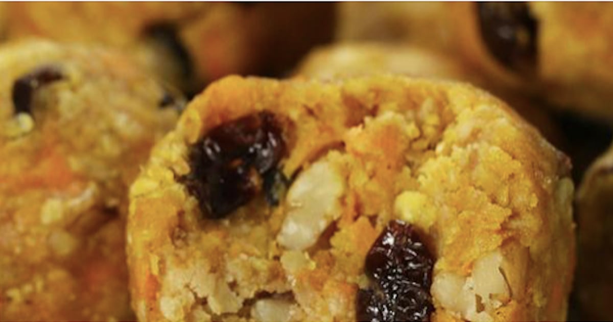 Collation énergétique: les boules  granola  aux carottes