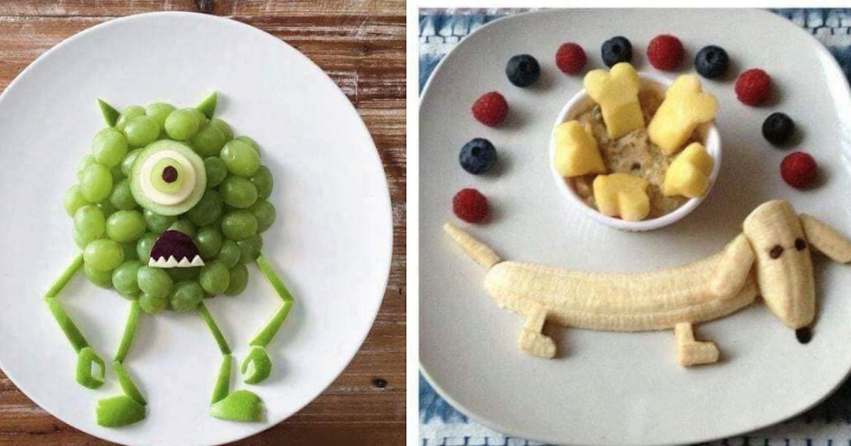 13 superbes assiettes pour donner envie aux enfants  de manger des fruits 