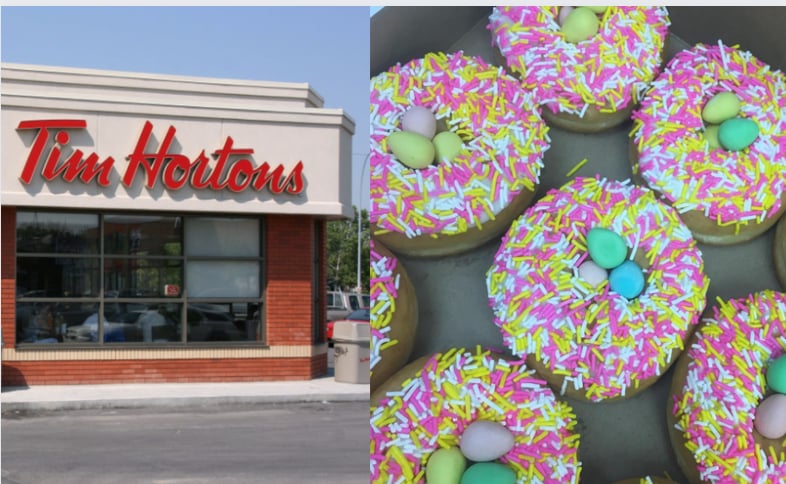 Les beignes au Mini Eggs reviendront officiellement chez Tim Hortons