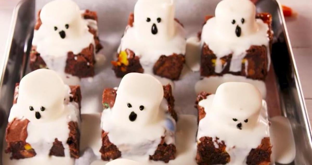 Pour Halloween, on prépare des brownies fantômes!