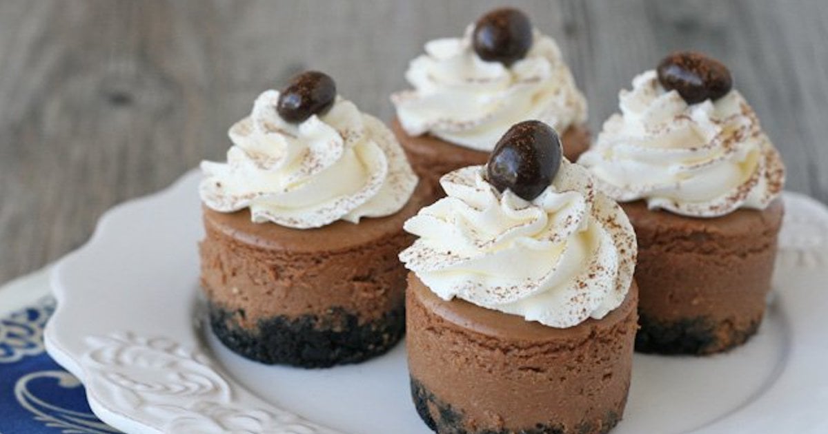 Le dessert réconfort de l'automne: les mini cheesecake au Kahlua