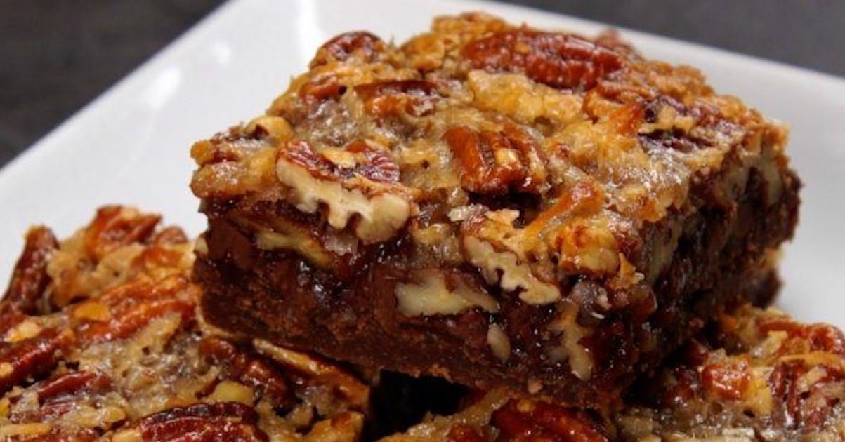 Savoureuses barres de chocolat allemandes aux pacanes