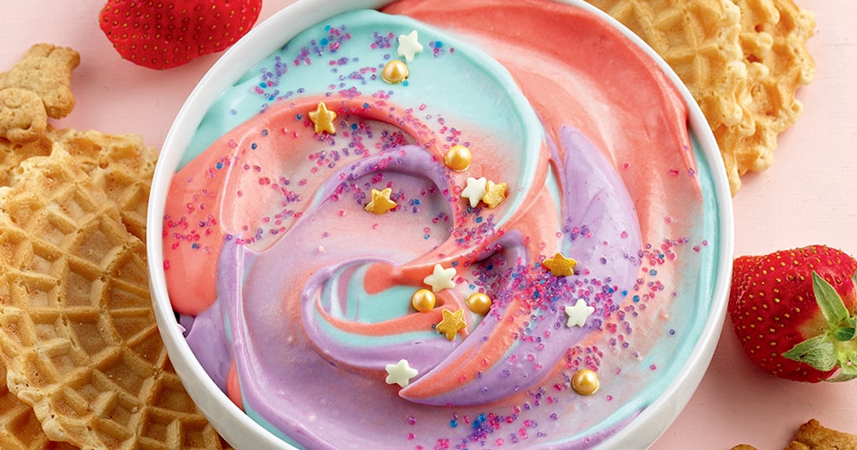 Une recette pour la relâche: la trempette licorne