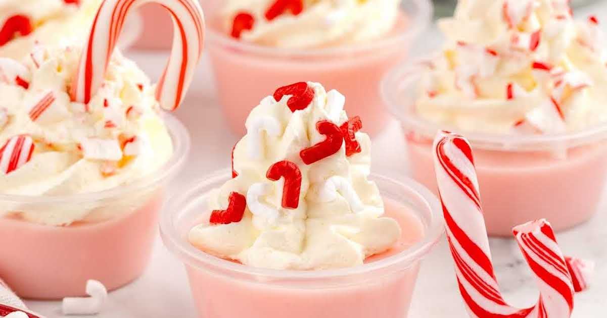 Super idée pour les Fêtes: les jello shots à la canne en bonbon!