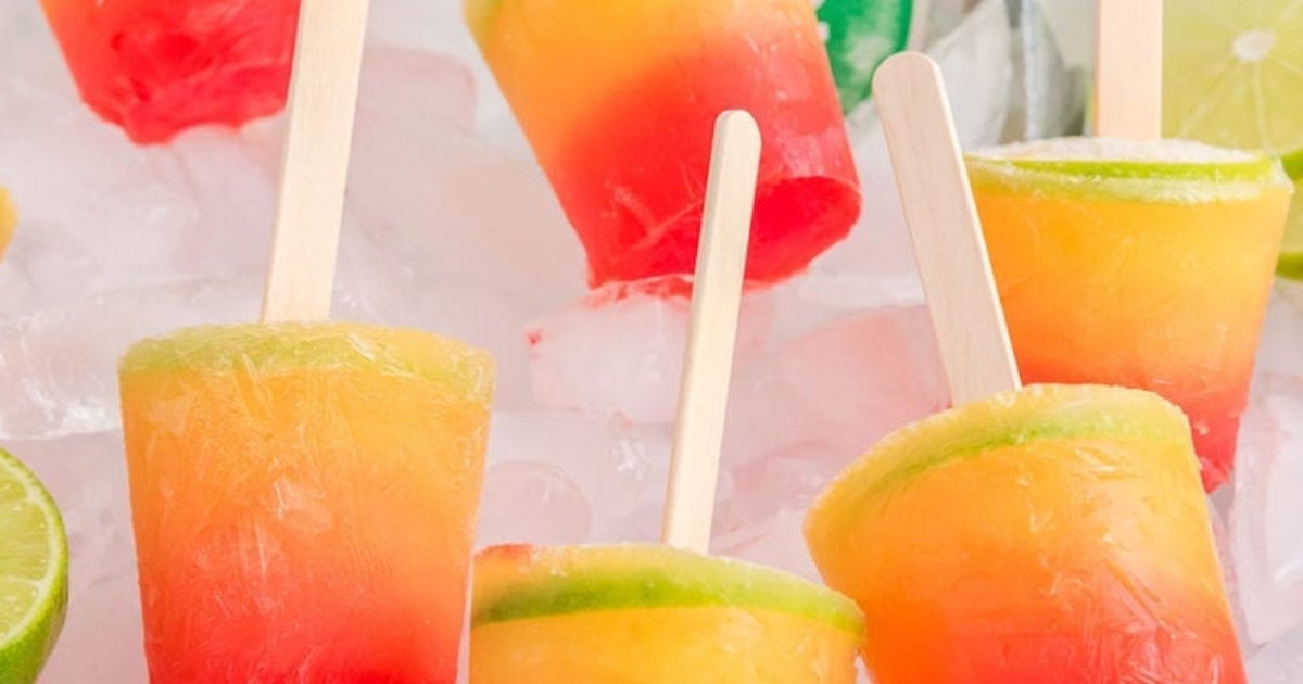 Les popsicles Tequila Sunrise, un rafraichissement pour 18 ans et +!