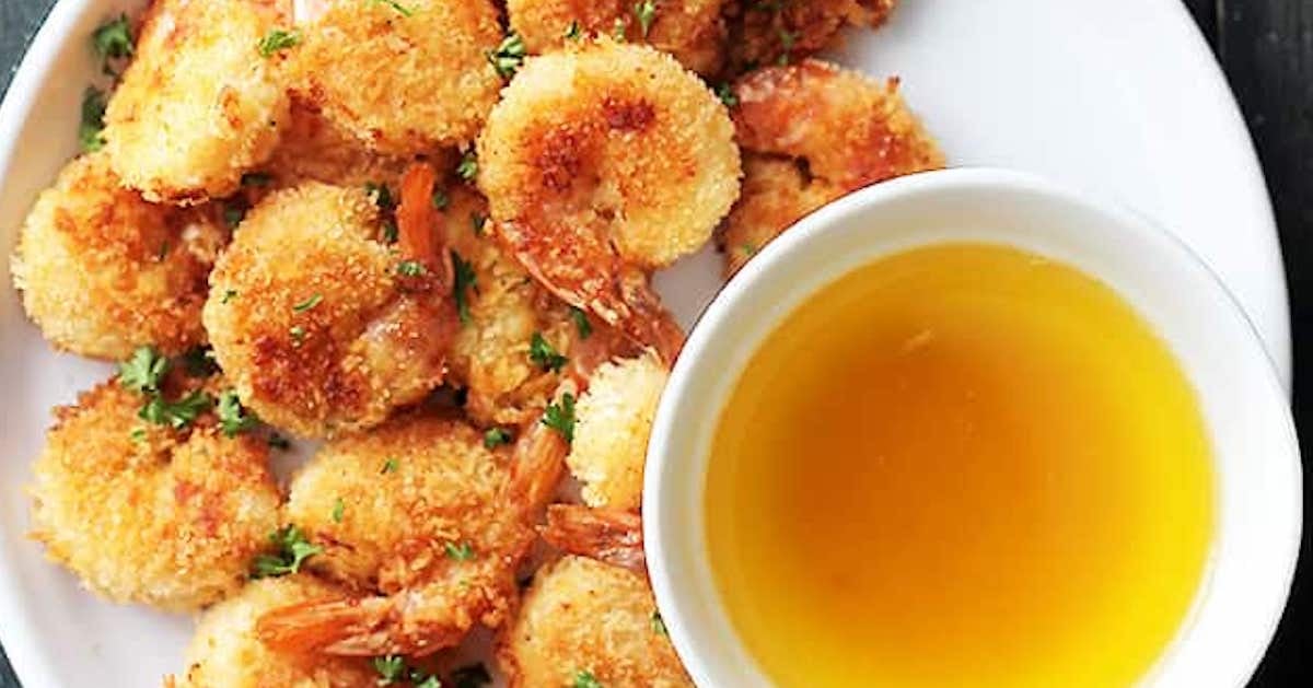 Crevettes panées au four