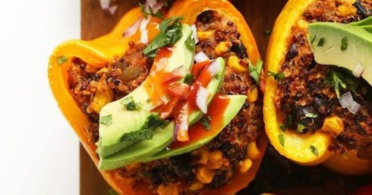 Recette végé: les poivrons farcis au quinoa 