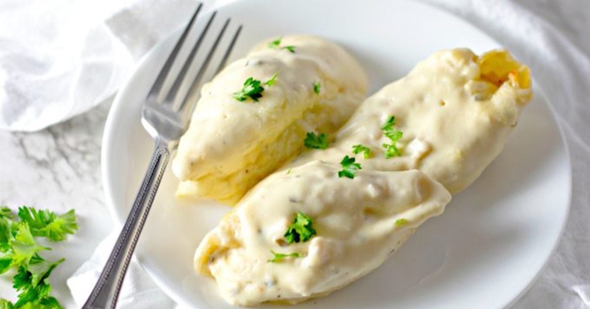 Délicieuses coquilles farcies au poulet et au fromage