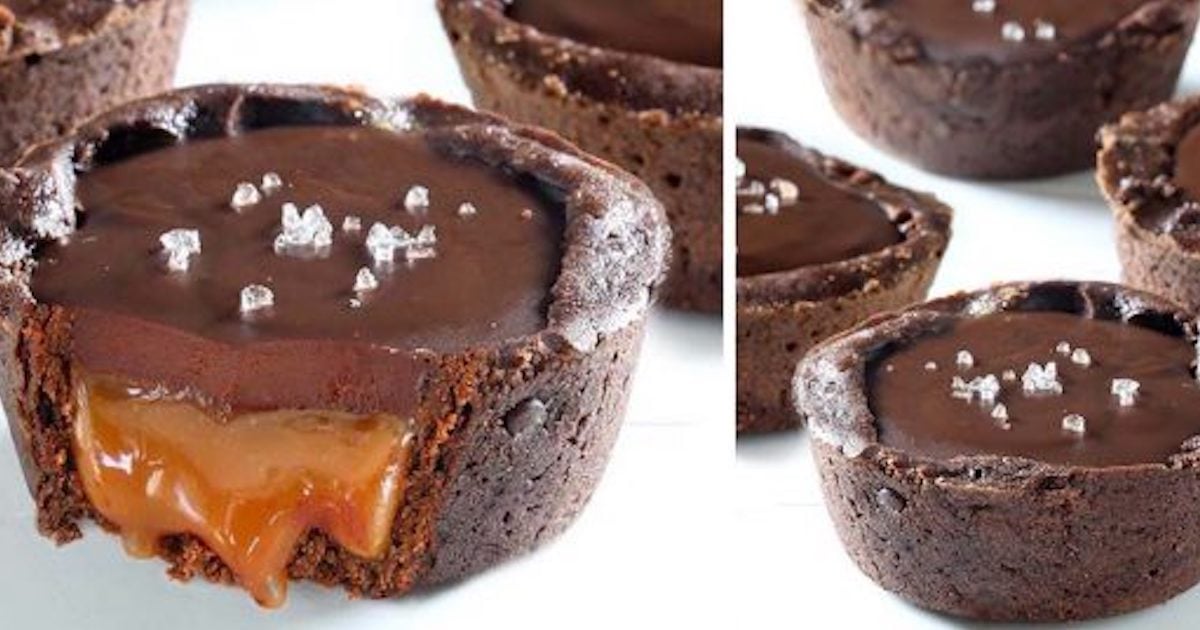 Divines tartelettes chocolat et caramel salé